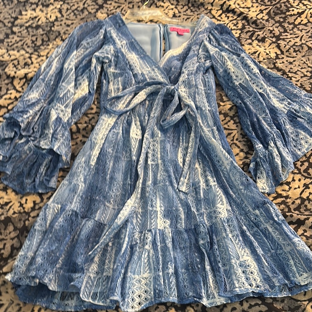 Blue Patterned Dress